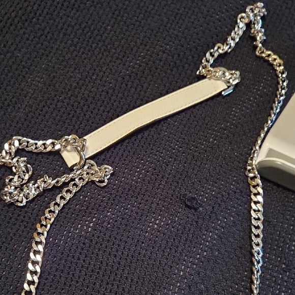 Michael Kors Cream Mini Crossbody Bag with Silver Studs - Picture 4 of 8